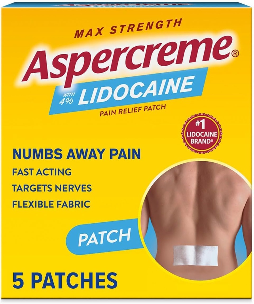 Aspercreme Lidocaine Patch - Buy Packs and Save (Pack of 5)