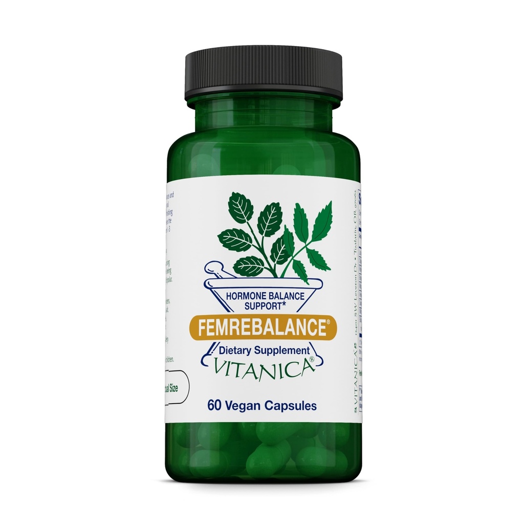 Vitanica FemRebalance, 女性のためのホルモンバランスサポート, ビーガン, 60 カプセル