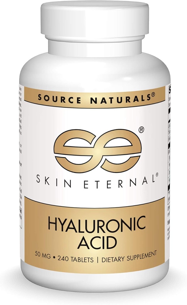 源のNaturalsの皮の永遠のHyaluronic酸、50のmg - 240のタブレット