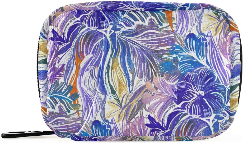 Pill Case Floral Flowers Pill Box 7 Day Pill Case Bag Travel Pill Organizer Bag with Zipper Portable Weekly Case Compact Size for Vitamin Supplement Holder