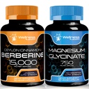 Berberineの補足1500mg - Ceylon CinnamonのLiposomal Berberine │マグネシウムのGlycinateのカプセル- 750mg -マグネシウムの補足の高い吸収の補足