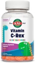 KALビタミンC-Rexキッズグミー, 子供のためのビタミンCグミ, 健康な免疫, 骨, 筋肉 & 皮膚サポートビタミンCグミ, ビーガン, グルテンフリー, 60 日返金保証, 30 サービング, 60 グミ