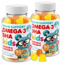 DR. MoriTZオメガ3キッズガミー(180カウント), 魚油なしの子供のためのビーガンオメガ3グミー, 脳と心臓の健康のためのビタミン, グルテンフリーオメガ3 6 9