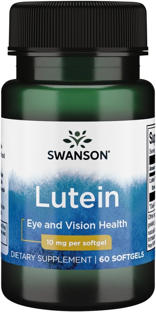 Swanson Lutein 10 Milligrams 60 Sgels