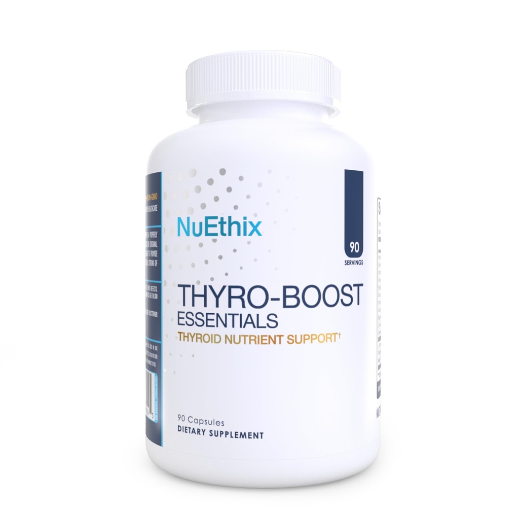 NuEthixの公式のThyro-Boostの要素、最適甲状腺機能、90のカプセルと助ける非Glandularサポート
