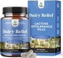 Lactose Intoleranceの丸薬90日の供給-速い代理の酪農場の消化酵素-消化のための酪農場の救助の丸薬、浮気、ガスおよび炭水化物蛋白質-Lactoseの許容の救助のための消化の補足