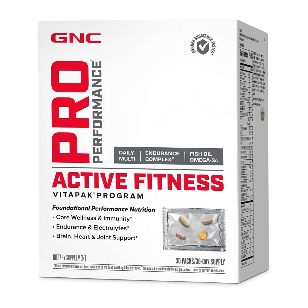 GNC プロパフォーマンス アクティブ フィットネス Vitapak プログラム | 30 サービング