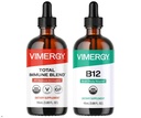 Vimergyオールデイレジリエンスキット - 有機液体トータル免疫ブレンド/液体B12 - 白血球を刺激し、健康的な赤血球をサポート - USDAオーガニック、ビーガン、ペレオ、グルテンフリー、コシャ