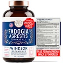 Fadogia AgrestisとTongkat Aliサプリメント - Fadogia Agrestis 600mg、500mg Longjack Tongkat Ali for Men、Maca Root、Fenugreek、Ashwagandha、Sakmina、Vitality - 120Caps