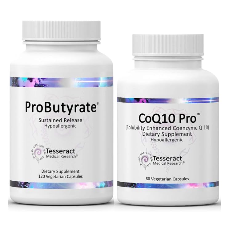 Tesseract の医学の研究の ProButyrate の腸の健康の補足、酪酸の複合体及び CoQ10 プロ、健康、筋肉健康および細胞エネルギーの生産のための Coenzyme Q10