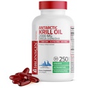 Bronson Antarctic Krill Oil 2000 mg with Omega-3s EPA, DHA, Astaxanthin and Phospholipids, 250 Softgels (125 サービング)