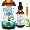 Soursop Graviolaの液体の低下、サポート及び再生のためのSoursopオイル、免疫ブースト、リラックスして下さい、レバーおよび眠り、Soursopのビターの液体、ビーガン、砂糖及びグルテンフリー、人及び女性のための2 Fl Oz