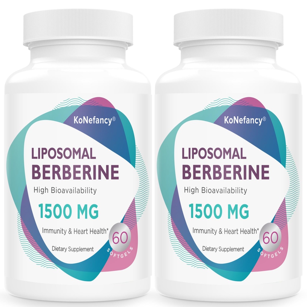 Liposomal Berberineの補足1500mg - 第三者は、女性および人のAMPKの循環器、心臓血管の健康、砂糖なし、非GMO、120のSoftgelsのための高バイオアベイラビリティのBerberine HCLのカプセルをテストしました