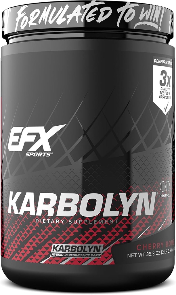 EFXスポーツカルボリン燃料 | 炭水化物の高速吸収パウダー | 炭水化物の負荷、持続エネルギー、クイックリカバリ | 興奮剤無料 | 19 サービング(チェリーボンブ)