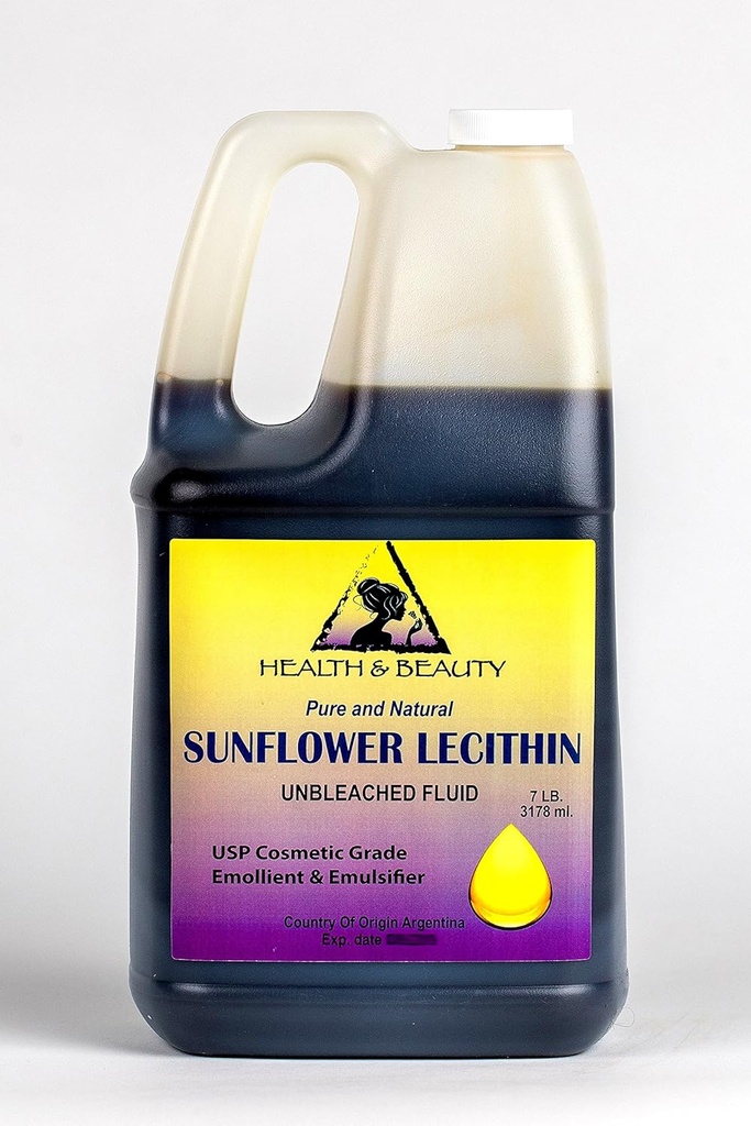 LecithinのヒマワリのUnbleached液体の乳化剤のEmollientの安定装置純粋な128のoz、7 LB、1のgal