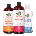 MaryRuthのLiquid Morning Multivitamins: +Hair Growth (Peach Mango), Daily Wellness (Raspberry), Nighttime Multimineral (Coconut) | ヴィーガン ビタミン ビタミン 美容、エネルギー、ベッドタイム | 非GMO