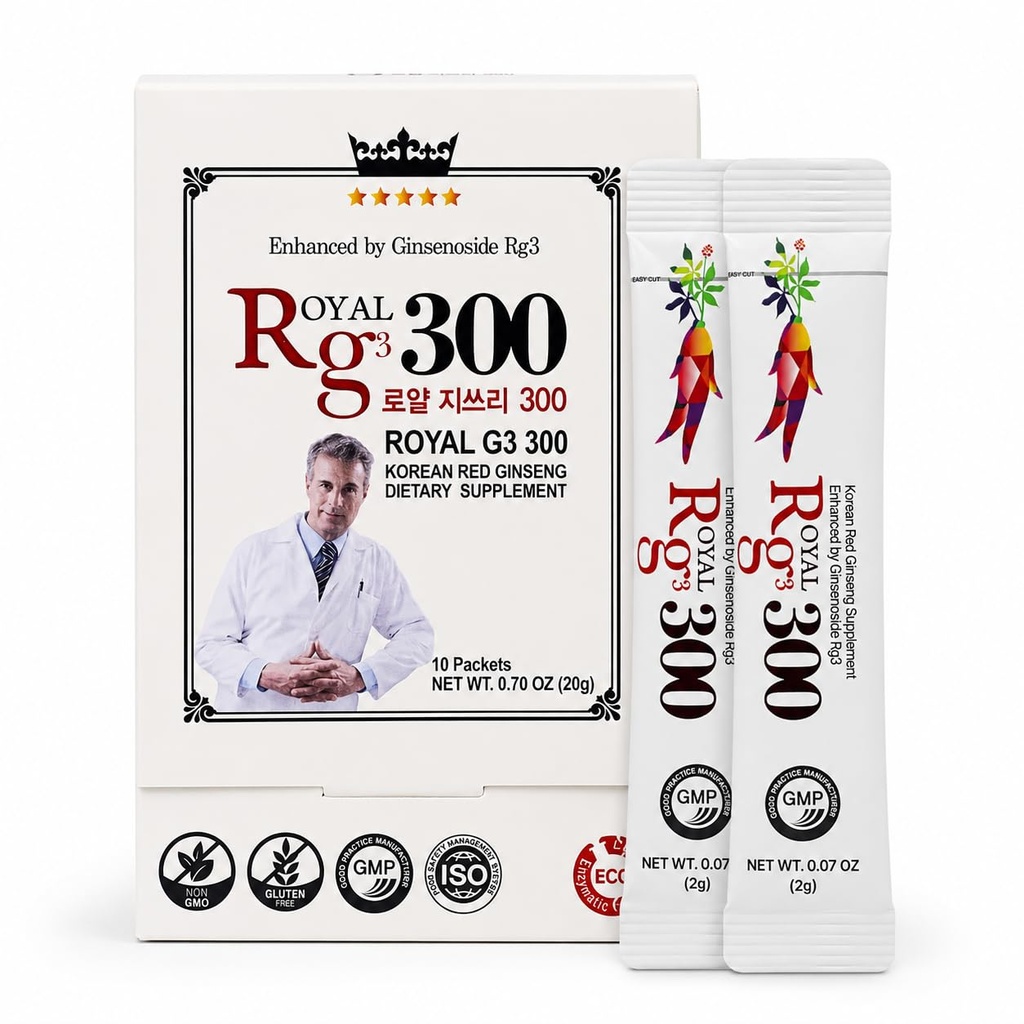 プレミアム RG3 300 韓国の赤いGinsengの粉-高められたGinsenosides (50mg Rg3/Sachet)、韓国で作られて、10の磨き粉