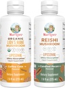 MaryRuth Organics Lion's Mane Liposomal (Coffee Cake) & Reishi Mushroom (Candied Pecan) | Clean Label Project Verified® | Vitamins for Cognitive Support, Immunity, & Overall Health | Vegan, Non-GMO