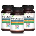 VIT D3 + K2の純粋な栄養の超カルシウム1000mg   270タブ(90のXのパック3)の カルシウム クエン酸塩のマレート、VIT D3、K2、Moringa Oleifera、マグネシウムおよび亜鉛の高吸収性のカルシウム補足。