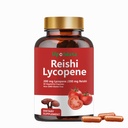 Lycopeneのカプセル、有機性Reishiのきのこの200mgの補足が付いている自然なLycopene 200mgは前立腺の健康および免疫サポート-グルテンフリー、非GMO、60のカプセル(1パック)を補います