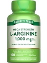 Nature's Truth L-Arginine 1000mg | 100カプセル | メガ強度 | 非GMO&グルテンフリーサプリメント