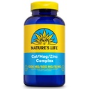 NATURE'Sライフカルマグ亜鉛コンプレックス1000mg / 500mg / 15mg - カルシウムマグネシウム亜鉛サプリメントw /ビタミンDとボロン - 骨の健康、筋肉と心臓の健康サポート、60日保証、62サーブ、250キャップ