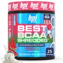 BPIスポーツベストBCAAシュレッダード - カフェインフリーサーミジン回復ドリンク、リーンマッスルビルディングBCAAパウダー、プレワークアウトBCAAアミノ酸ドリンク - 25サービング