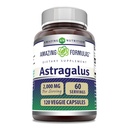 アメイジング・フォーミュラ・アストラガルス(Astragalus Membranaceus Plant Root より) | 2000 Mg サプリメント | ベジタリアンカプセル | ノンGMO | グルテンフリー | アメリカ製(1パック | 120 カウント)