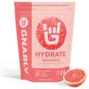 Gnarly Nutrition Hydrate Electrolyte Powder - ルビーレッドグレープフルーツエクササイズ水和ドリンクミックス - NSFコンテンツ認定 - 電解液ソリューション、パフォーマンス&回復 - ルビーレッドグレープフルーツ、14.10オンス