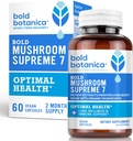 Bold Botanica のきのこの最高 7 – のきのこの補足 – トルコの尾、Chaga、Phellinus、Reishi、Cordyceps、Maitake、Iime サポートのためのシイタケ及び最適ウェルネス、60の帽子の有機抽出物