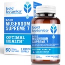 Bold Botanica のきのこの最高 7 – のきのこの補足 – トルコの尾、Chaga、Phellinus、Reishi、Cordyceps、Maitake、Iime サポートのためのシイタケ及び最適ウェルネス、60の帽子の有機抽出物