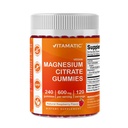 Vitamaticのマグネシウムのクエン酸塩はサービングごとの600mgを- 240のビーガングミー-自然なラズベリー味-高い吸収性のマグネシウムの補足-サポートNerve、骨および筋肉健康