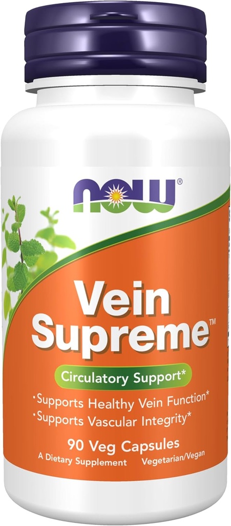 NOWフーズサプリメント、Vein SupremeTM、ヘルシーヴィーン機能*、循環型サポート*、90ベジーカプセル