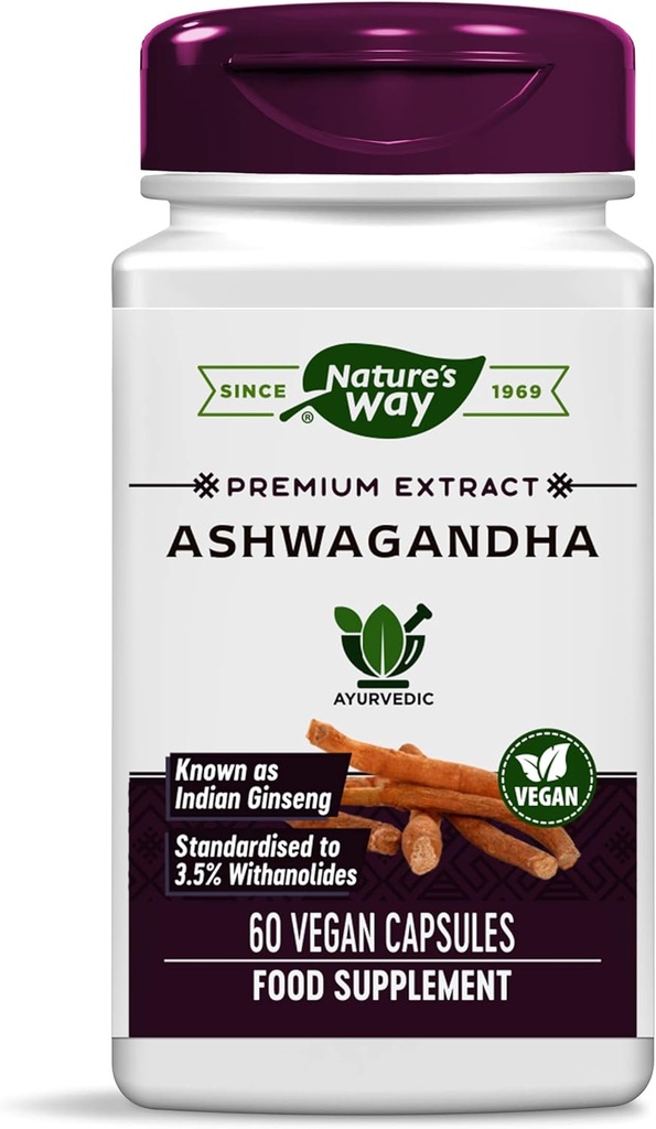 Nature's Way - Ashwagandha, 60 veggie caps