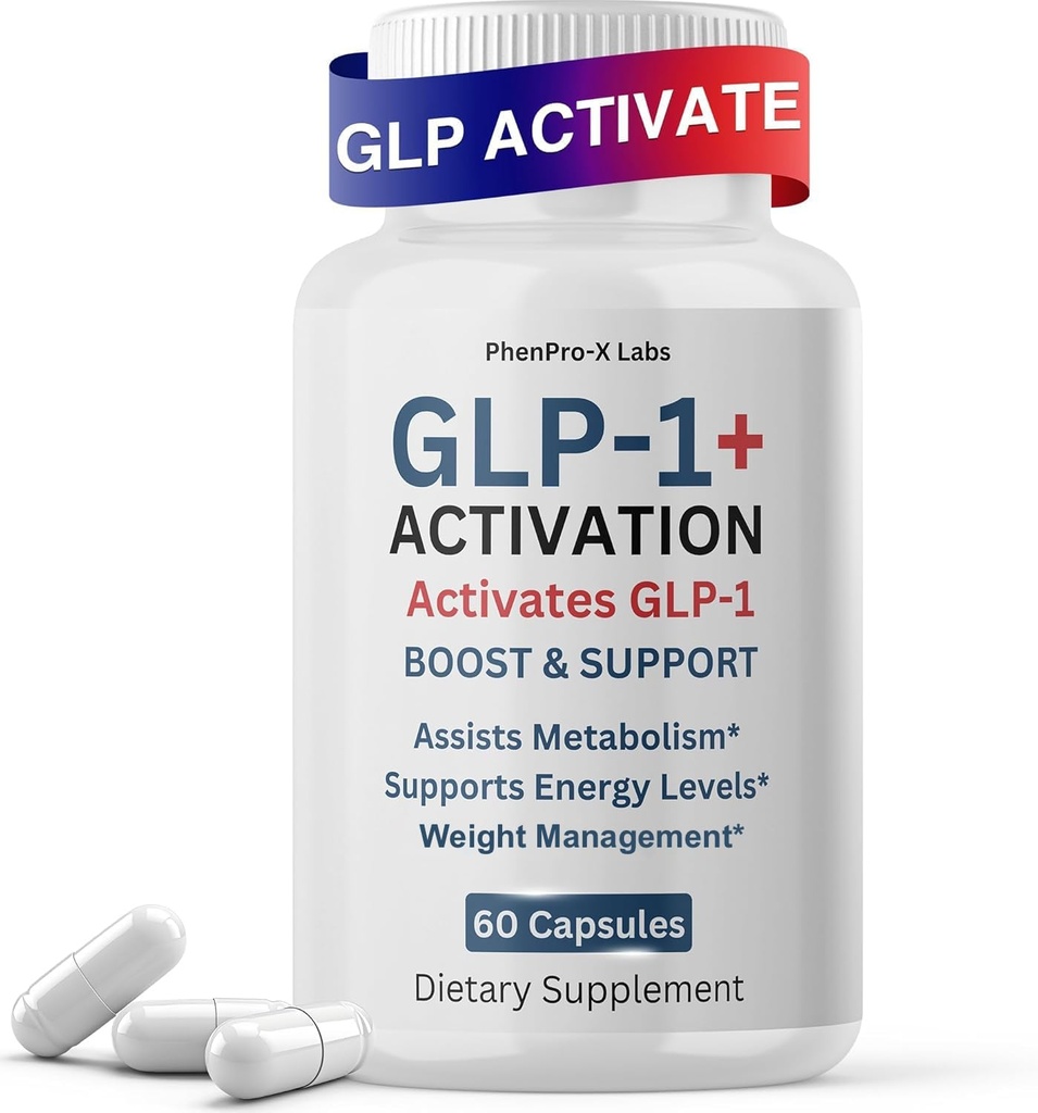 GLP-Activate、女性と男性のためのGLP-1サプリメント、全体的な健康サポートを提供し、食事の前に取る- 60カプセル(30の豊富なサービング)