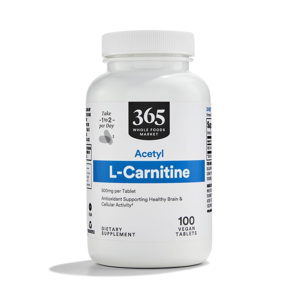 全食糧市場、アセチルLカルニチン500mg、100のct