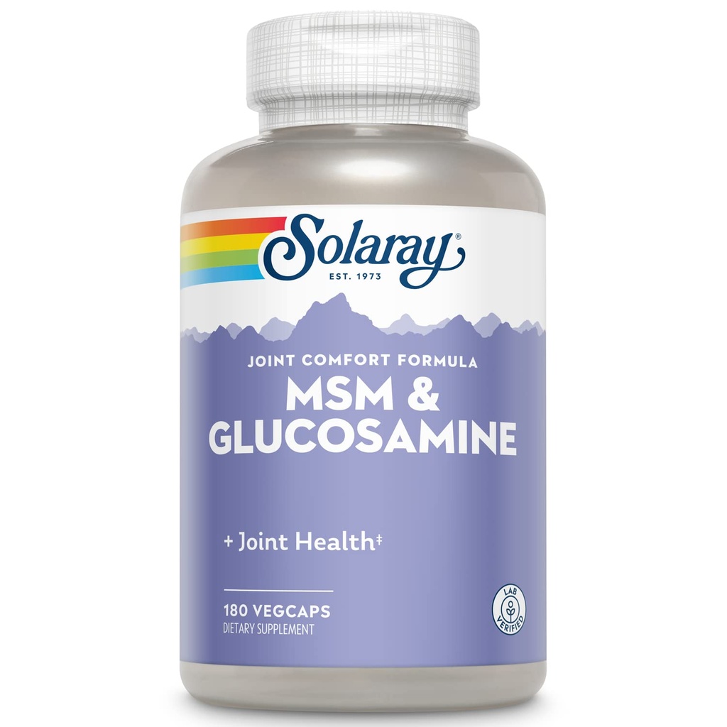 Solaray MSMとGlucosamineカプセル、180カウント