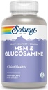 Solaray MSM and Glucosamine Capsules, 180 Count