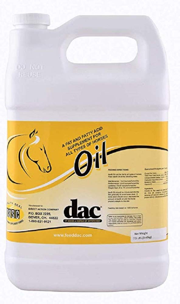 DACオイルのガロンのJugの馬の重量の利益カロリーの脂肪酸のコートの皮の健康の補足
