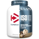 Dymatize ISO100の乳白色蛋白質の粉の隔離剤、クッキー及びクリーム、蛋白質の25g、5ポンド、5.5g BCAAsのより少し120 Cal。、グルテンフリー、1g脂肪、1g砂糖、2g Carb (74のサービング)