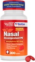 GenCare - Nasal Decongestant (10mg錠) Phenylephrine HCl (300錠/ボトル) | バリューパック 非眠気シンスと鼻の混雑の救済 | アレルギーや病気による下痢の圧力