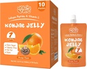 Konjacのゼリーの袋の飲料水可能なオレンジ味、低いカロリー(7 Kcal)、10のパック、グルテンフリー、ケト、砂糖は、低い炭水化物、ビタミンCの健康なフルーツの軽食、休日のギフト放します