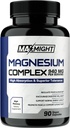 マグネシウムコンプレックス, 210 mg の元素マグネシウム, グリシナート, クエン酸塩 & メイト, 非GMO, 最高の吸収, 筋肉, 気分, エネルギー, 90 ビーガンカプセル