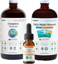 LIQUIDHEALTHの完全マルチビタミン、毎日の多鉱物およびビーガン ビタミンD3の低下の大人のための超免除の液体のビタミンの束-免疫サポート ビタミン、全食糧、ビーガン、非GMO