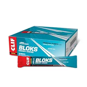 CLIF BLOKS - カフェイン - エネルギー咀嚼 - 非GMO - プラントベース - サイクリングとランニングのための高速燃料 - クイック炭水化物と電解液 - 2.12 oz。 (18 カウント)