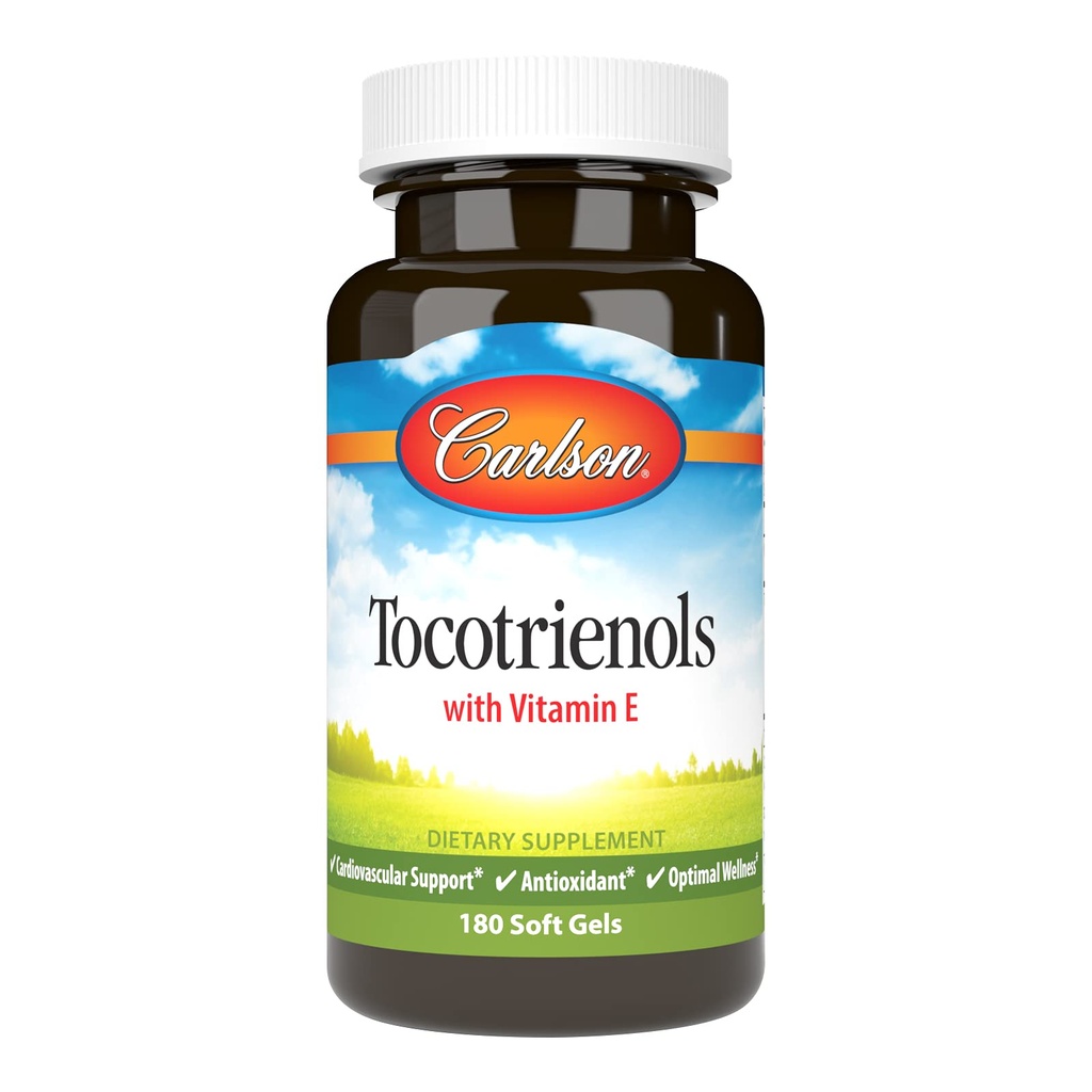 カールソン - Tocotrienols、天然由来ビタミンE、Gamma、アルファ、デルタ、無駄な、180のSoftgels