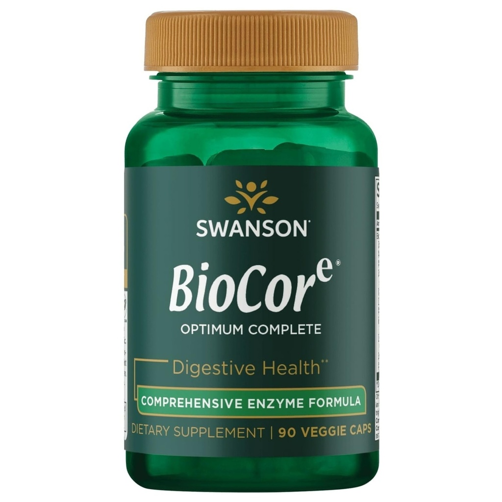 Swansonのバイオコアの最適の完全で最終的な完全なスペクトルの酵素90の野菜のカプセル