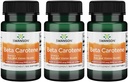 Swanson Beta-Carotene(ビタミンA)皮膚目の免疫システム健康抗酸化剤サポート10000 Iu(3000 mcg)100 Sgels(3パック)