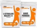 BulkSupplementsのCitrullineは2:1 500g + AAKG 500gの束を模倣します