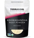 Terrasoul Superfoods Organic Ashwagandha Root Powder, 1 Lb - ストレスアダプトゲン | 5月 睡眠を向上 | 品質のラボテスト